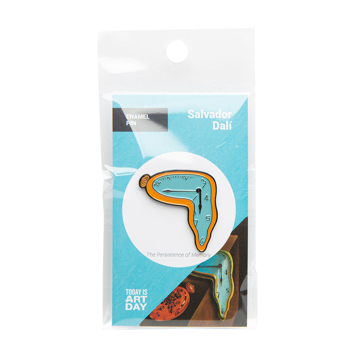 Today Is Art Day Enamel Pin Dali Persistence of Memory