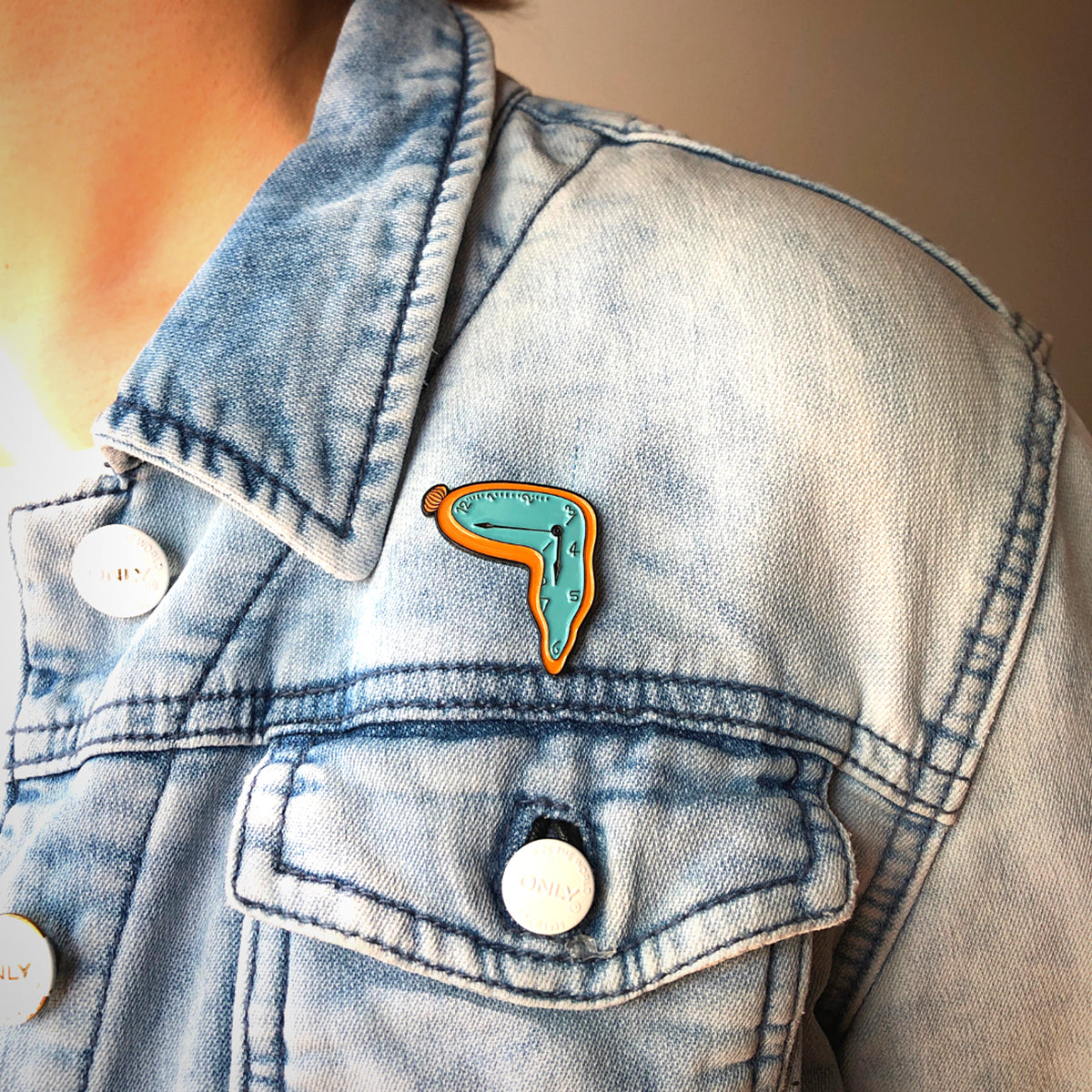 Today Is Art Day Enamel Pin Dali Persistence of Memory