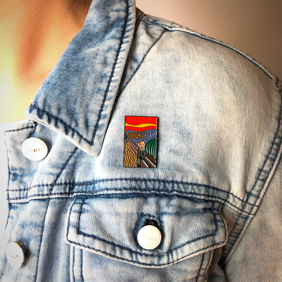 Today Is Art Day Enamel Pin Edvard Munch The Scream
