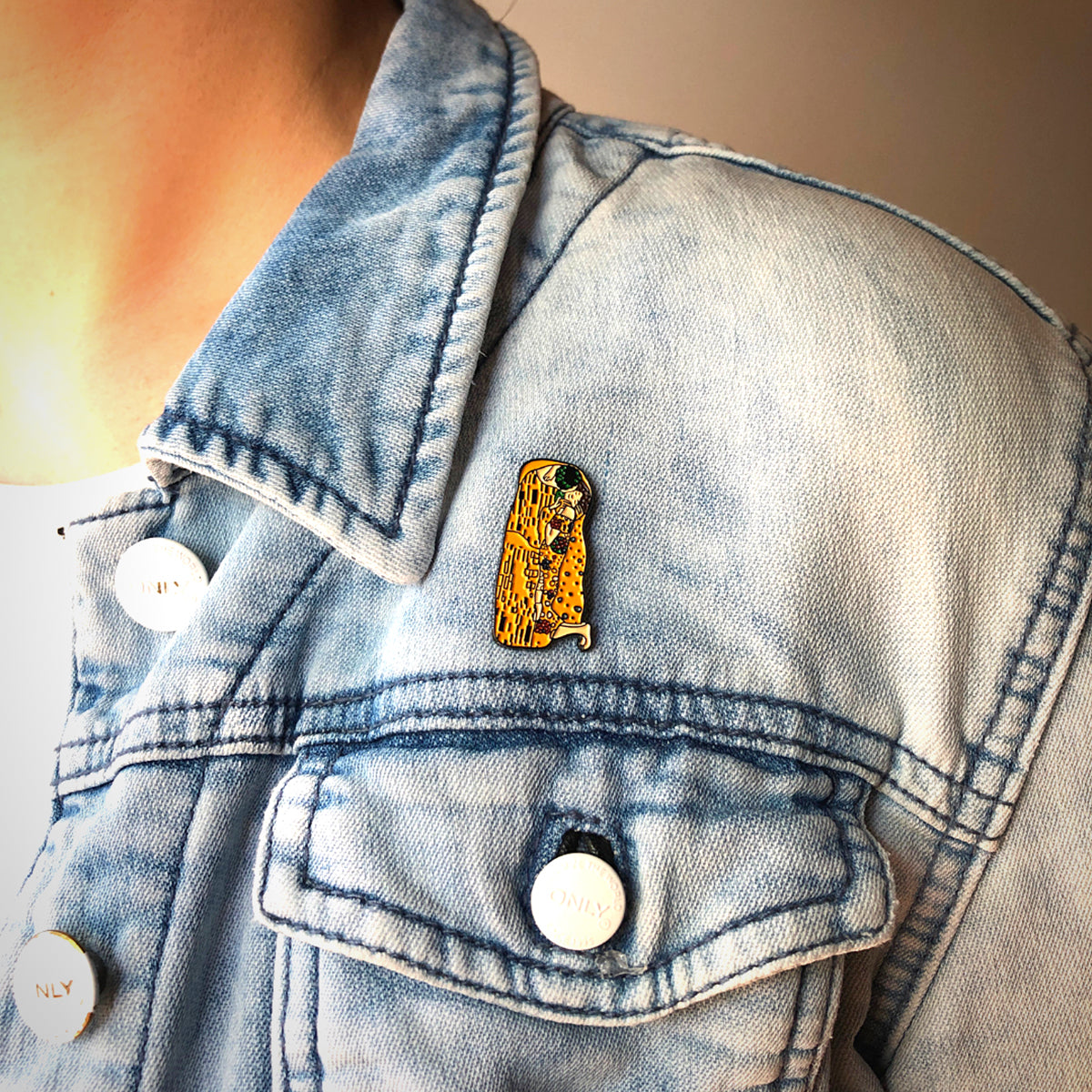 Today Is Art Day Enamel Pin Gustav Klimt The Kiss
