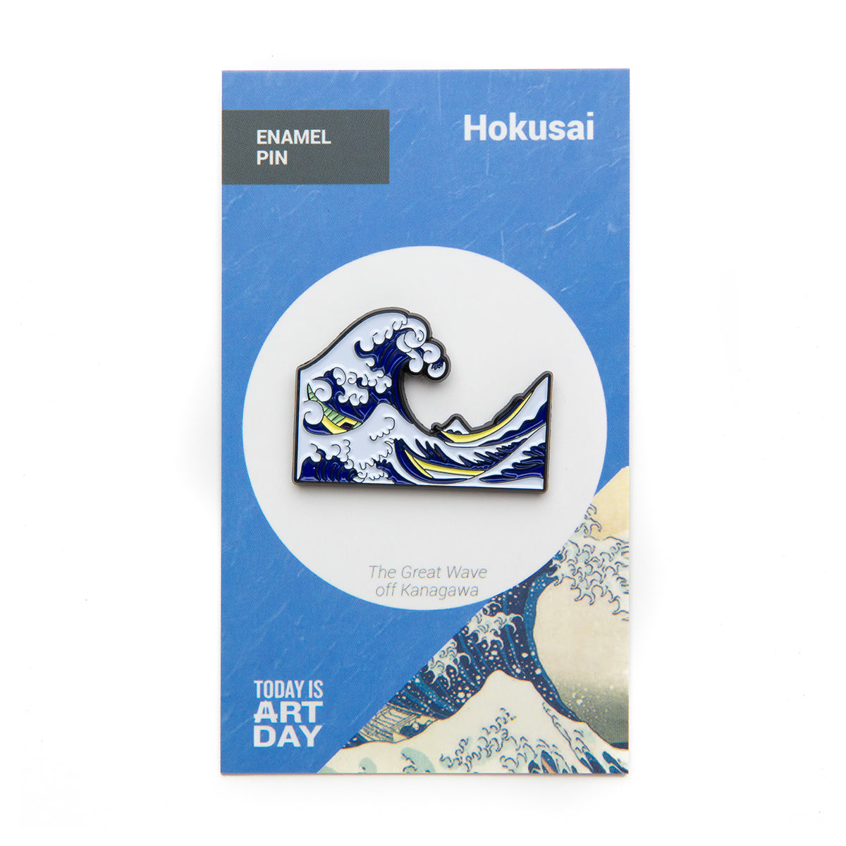 Today Is Art Day Enamel Pin Hokusai The Great Wave