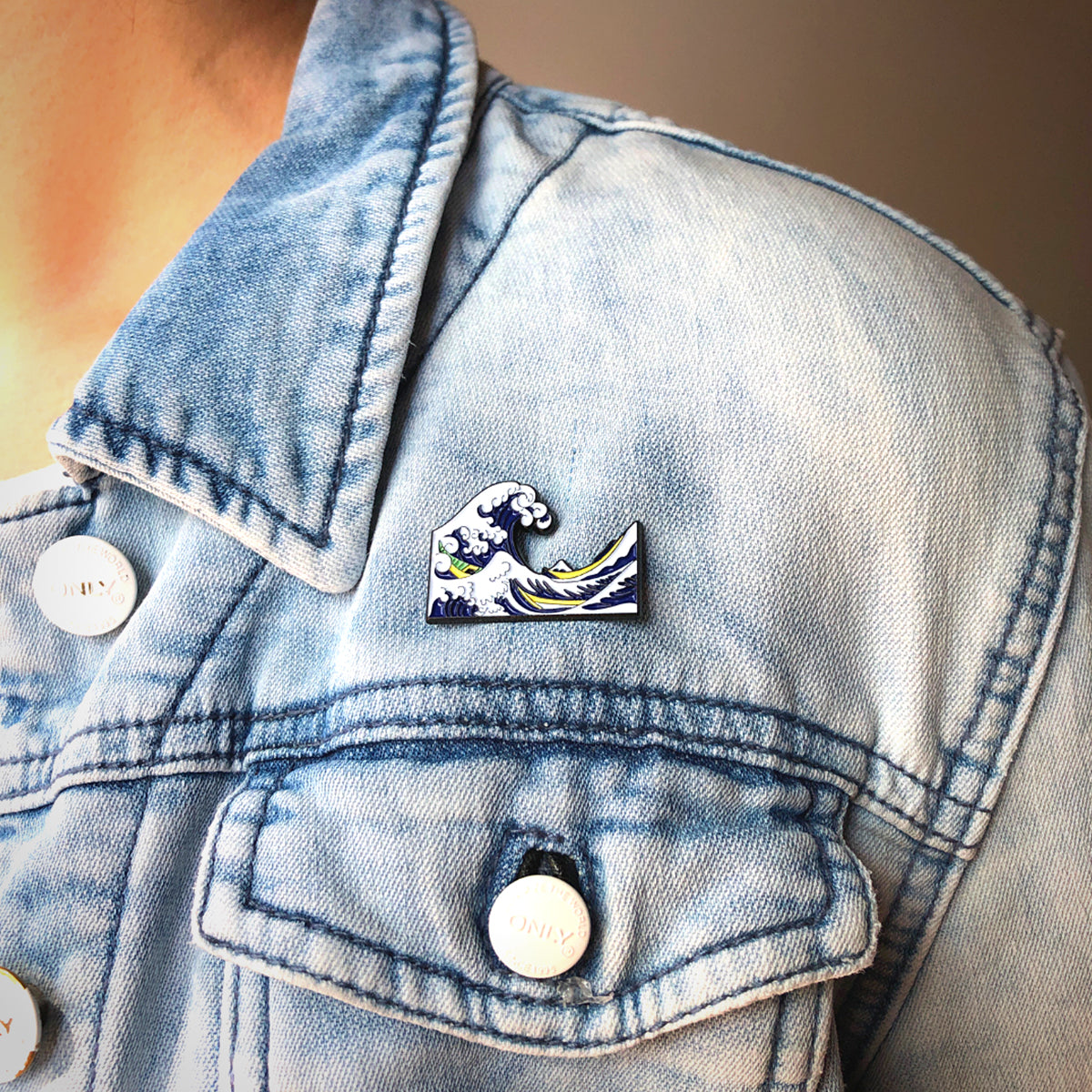 Today Is Art Day Enamel Pin Hokusai The Great Wave