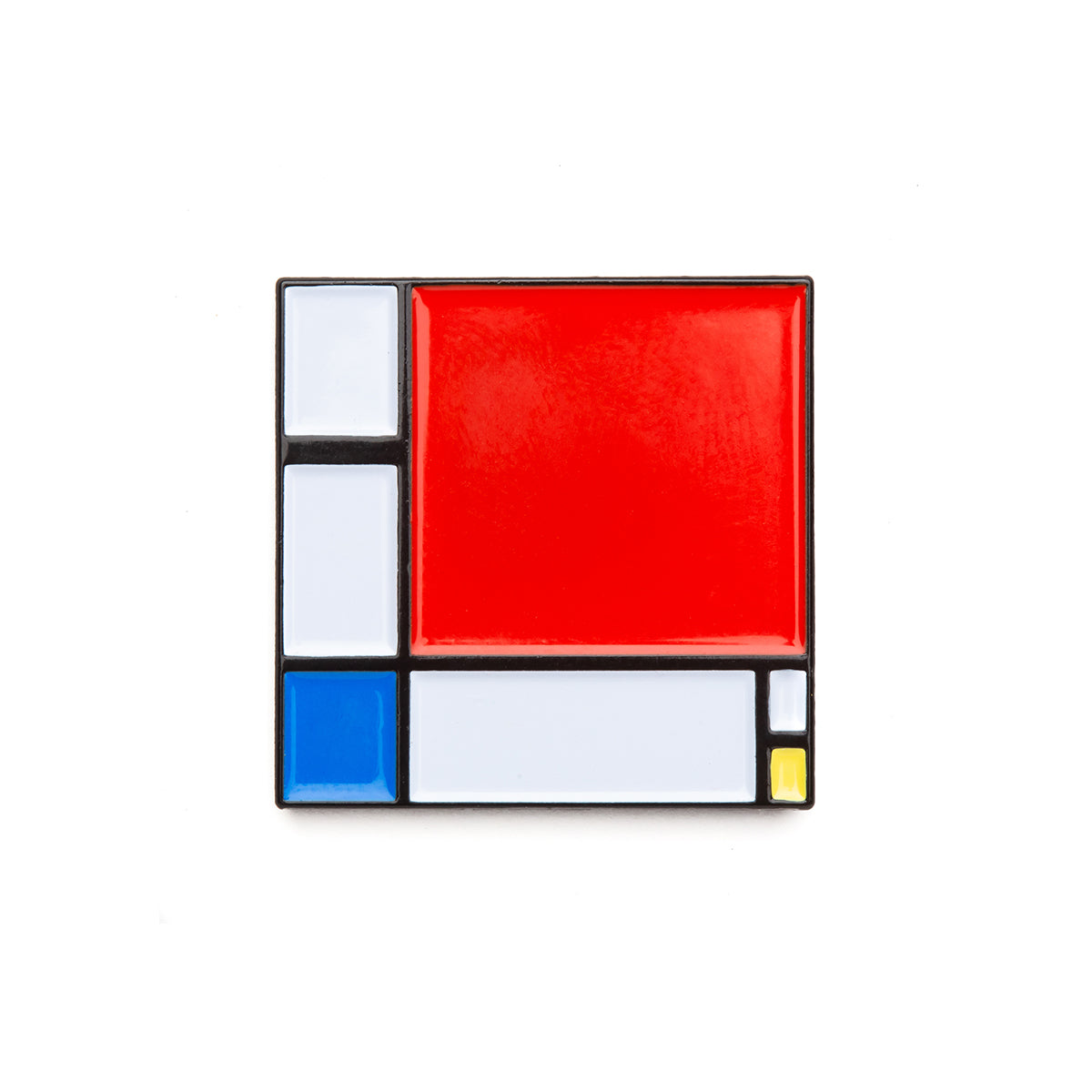 Today Is Art Day Enamel Pin Mondrian Composition II