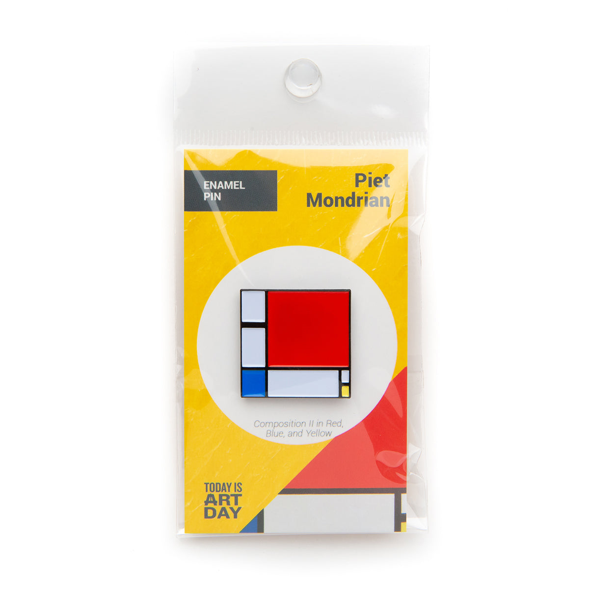 Today Is Art Day Enamel Pin Mondrian Composition II