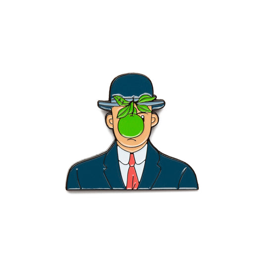 Today Is Art Day Enamel Pin Rene Magritte Son of Man