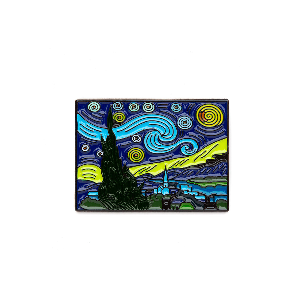 Today Is Art Day Enamel Pin Van Gogh Starry Night