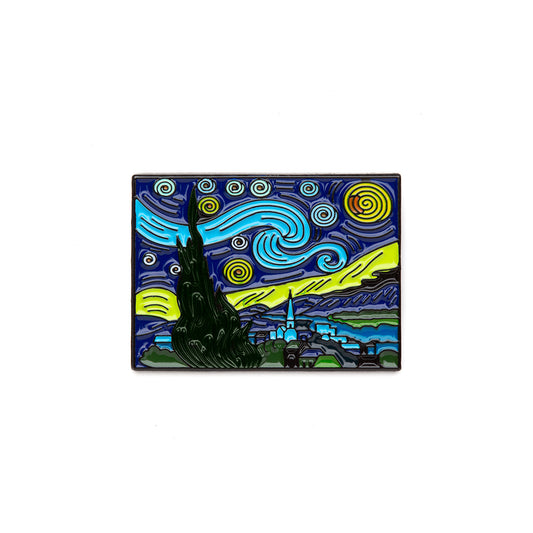 Today Is Art Day Enamel Pin Van Gogh Starry Night