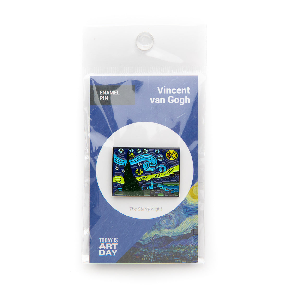 Today Is Art Day Enamel Pin Van Gogh Starry Night
