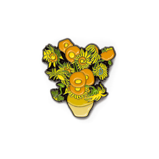 Today Is Art Day Enamel Pin Vincent Van Gogh Sunflowers