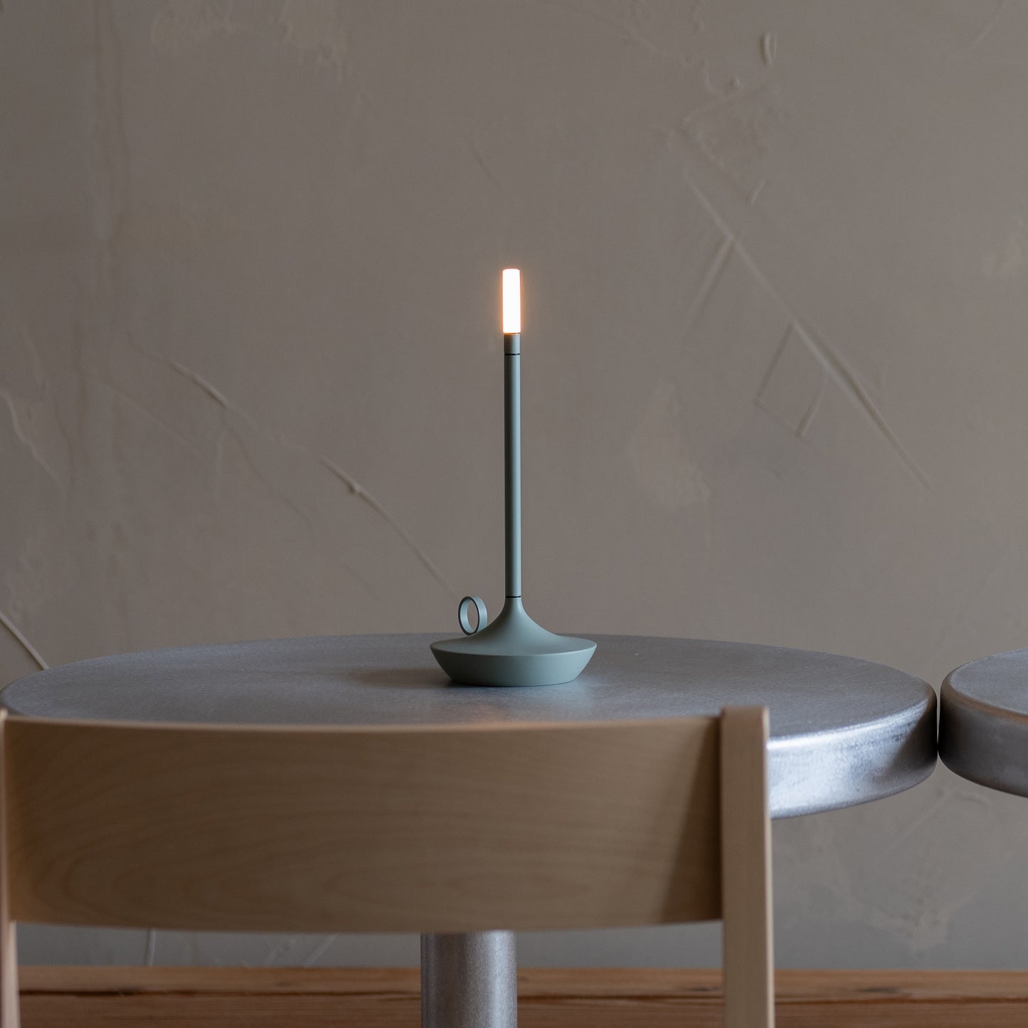 Wick Wick Sage Green LED Candlestick Lamp LED Candlestick Lamp