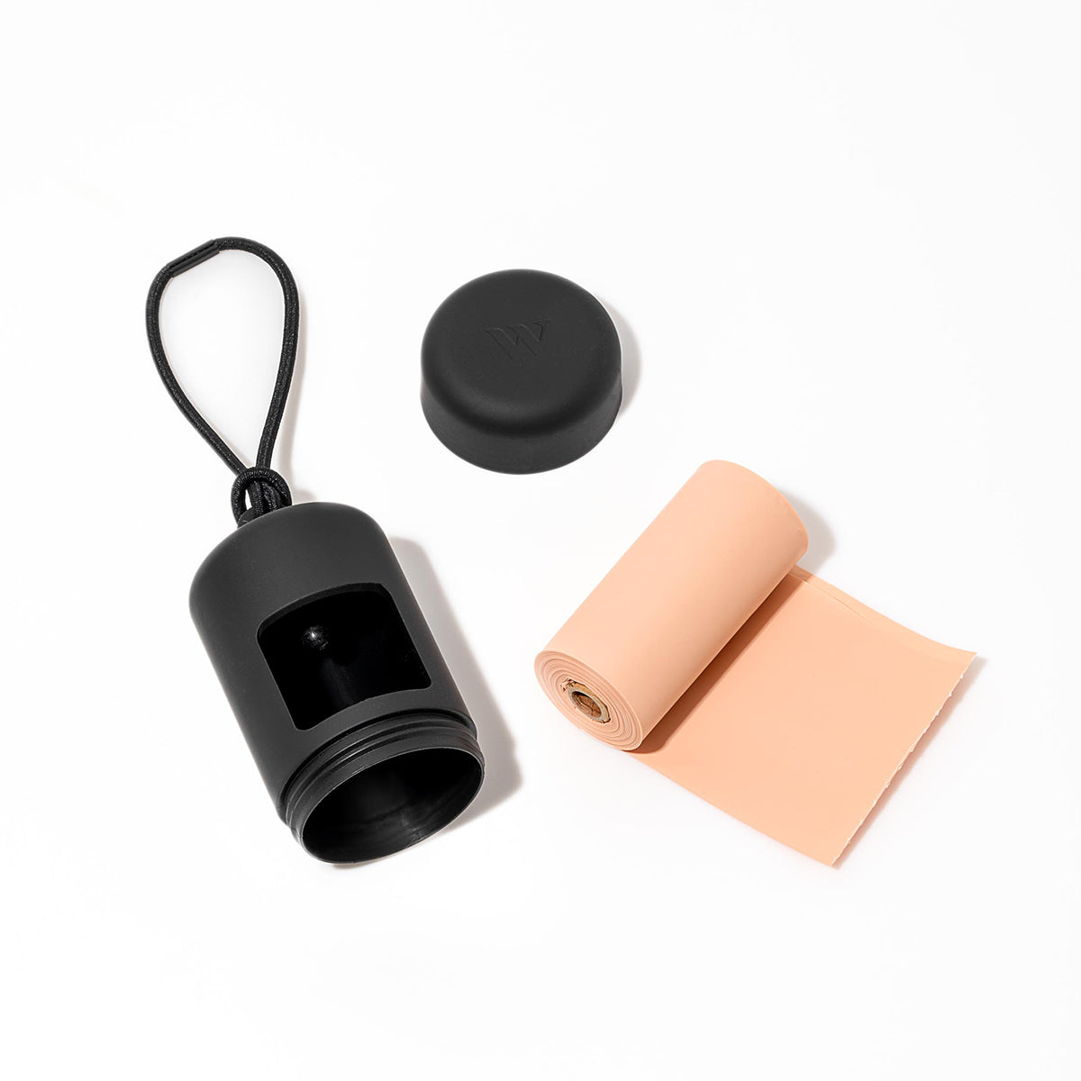 Wild One Dog Poop Bag Carrier Black