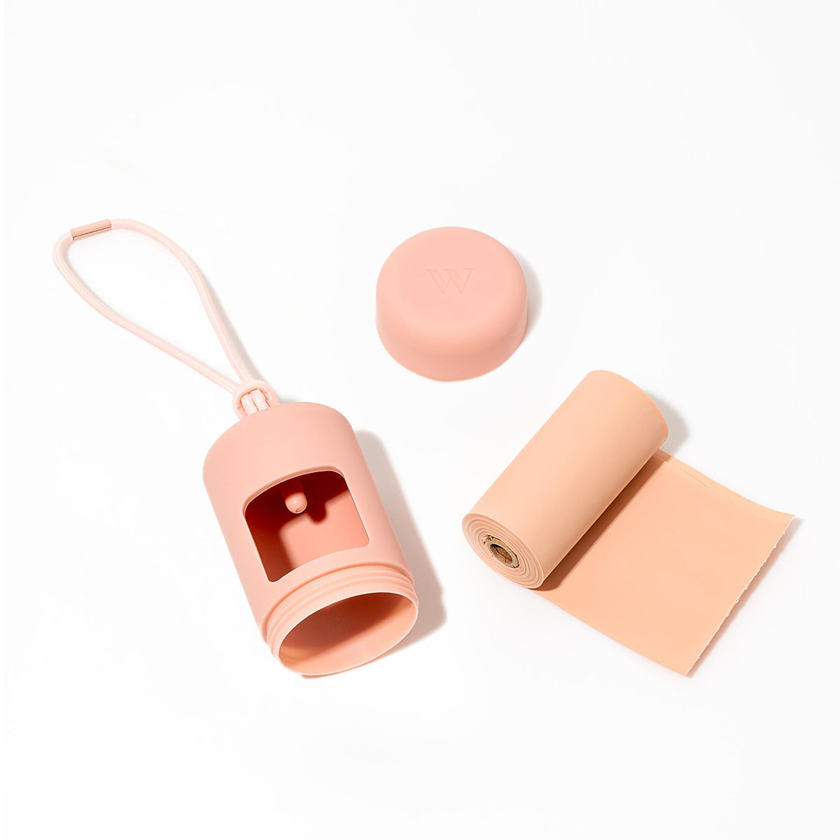 Wild One Dog Poop Bag Carrier Blush