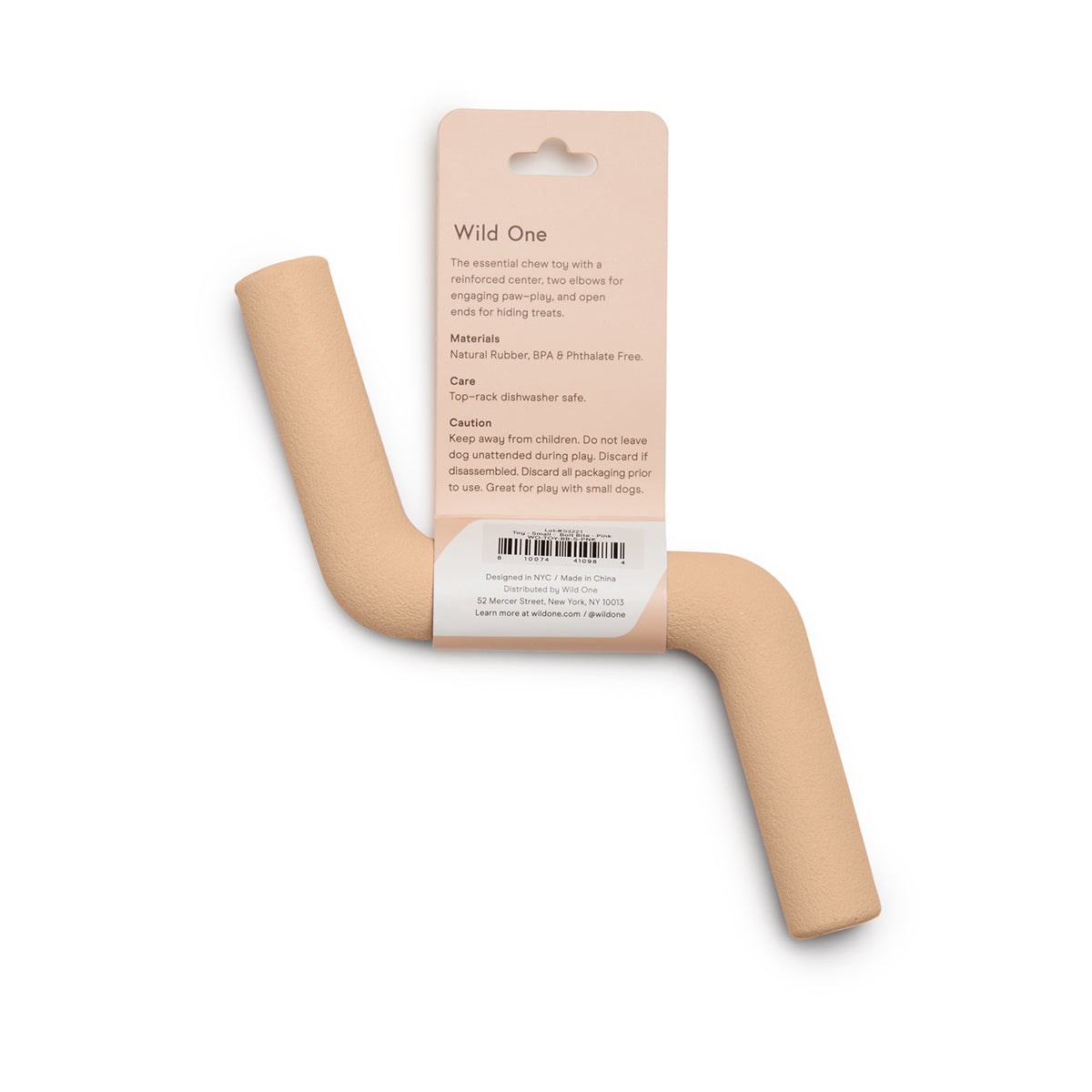 Wild One Dog Toy Bolt Bite Small Tan
