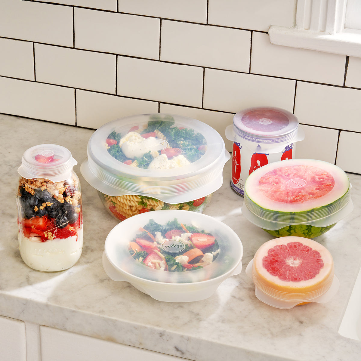 W&P Reusable Stretch Lid (set of 6) Food Cover Food Cover
