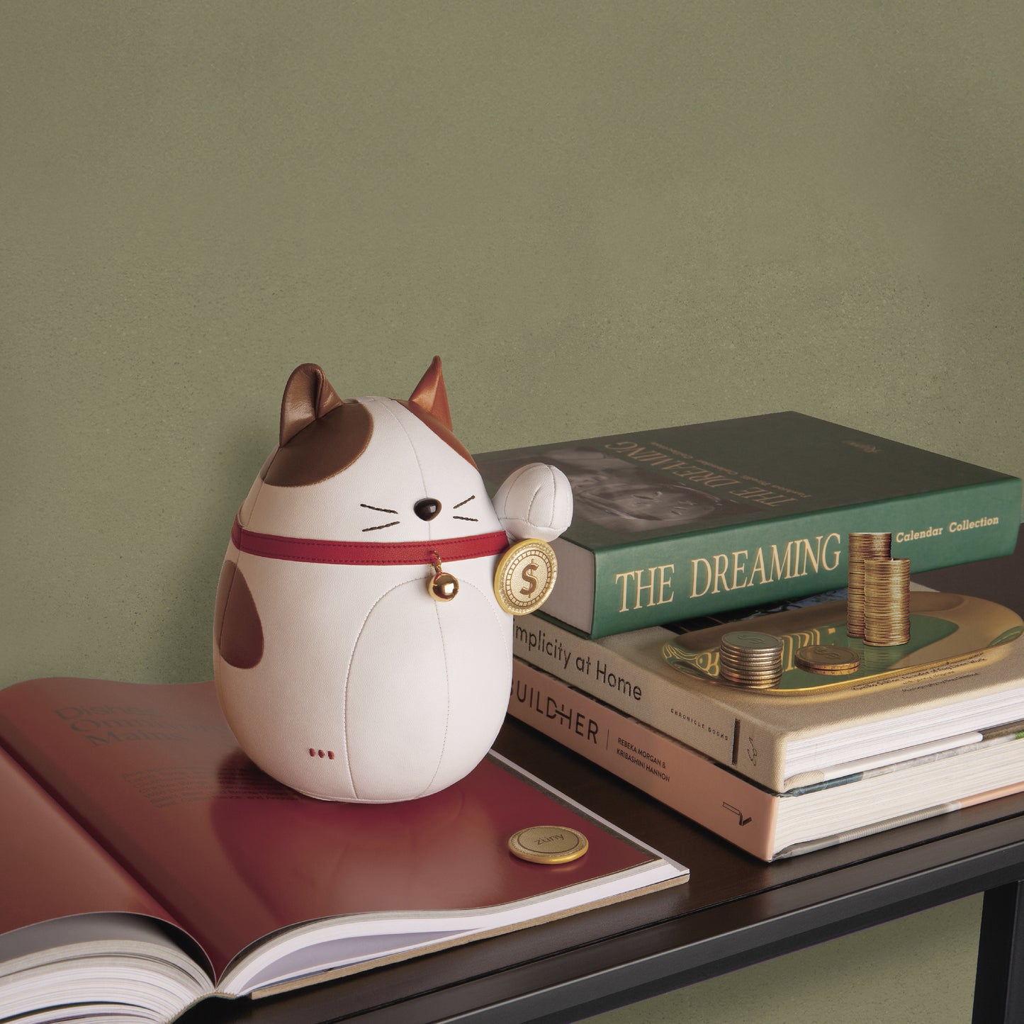 Zuny Bookend Classic Lucky Cat Fu