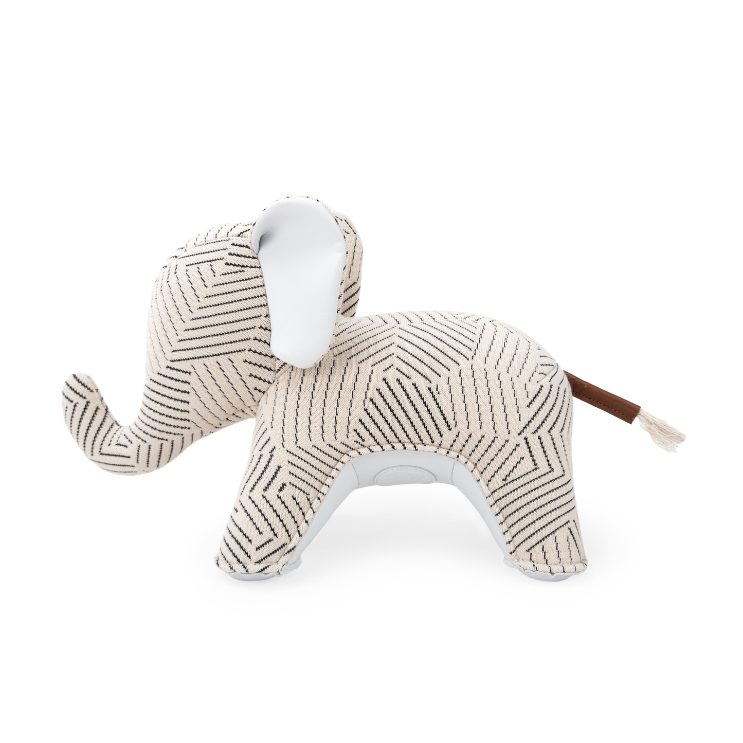 Zuny Bookend Elephant Abby Kvadrat Razzle Dazzle White