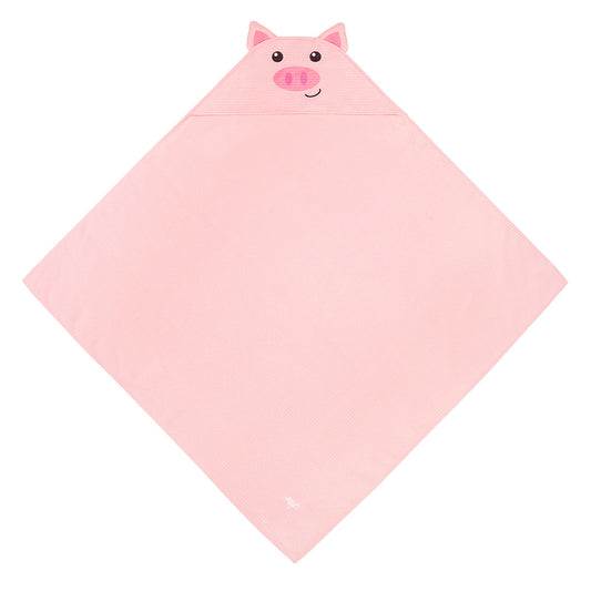 Baby Hooded Towel Animal Collection Parker Pig