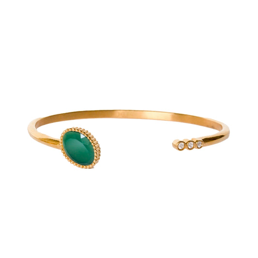 AEC Paris Bracelet Bolina Green Onyx