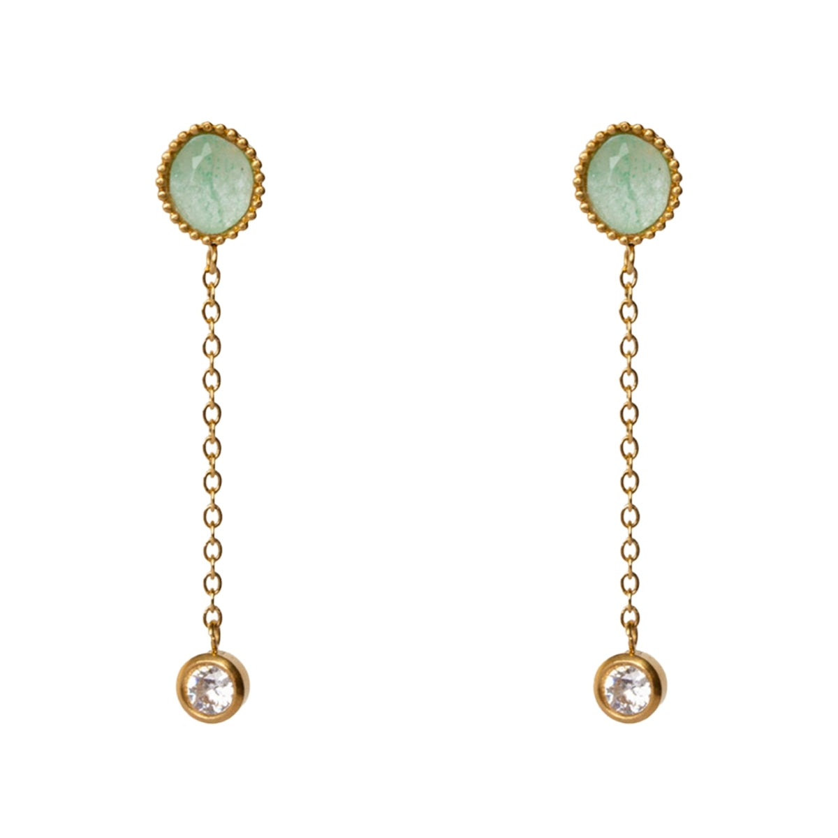 AEC Paris Earrings Clio Aventurine