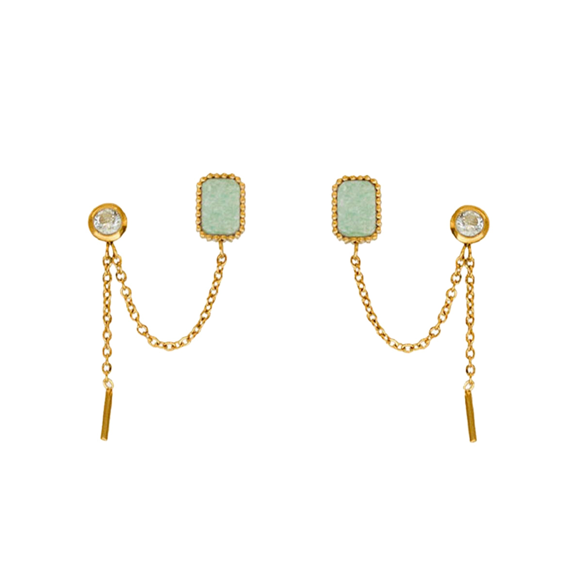 AEC Paris Earrings Damona Aventurine