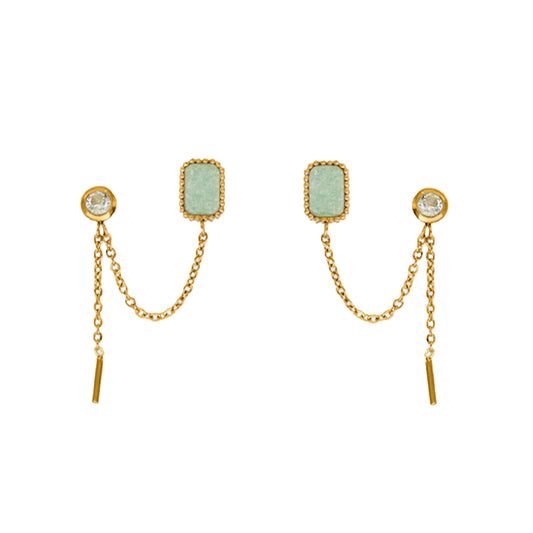 AEC Paris Earrings Damona Aventurine