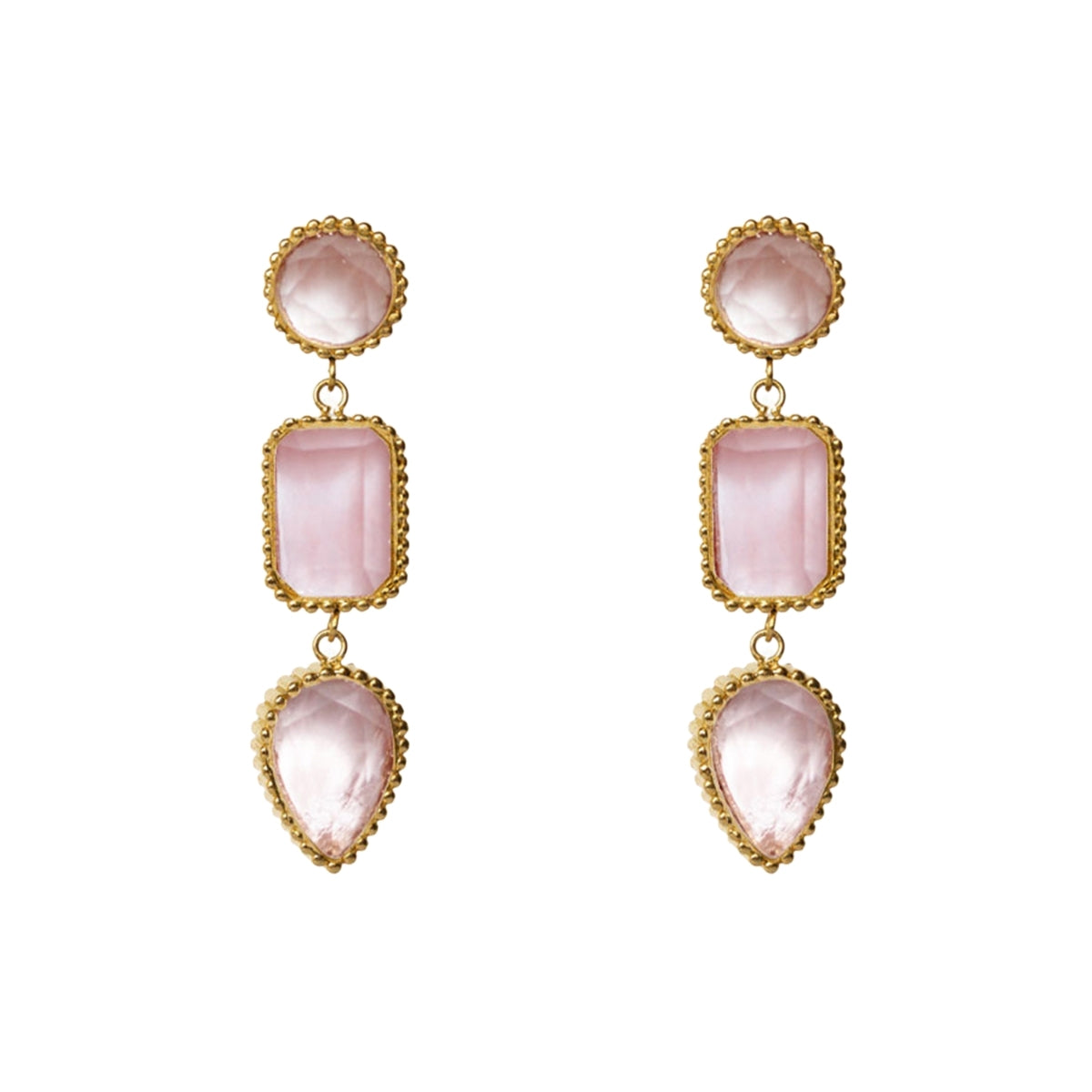 AEC Paris Earrings Persephone Watermelon Quartz