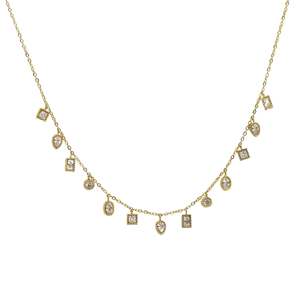 AEC Paris Necklace Mohandas White Zirconium Oxide