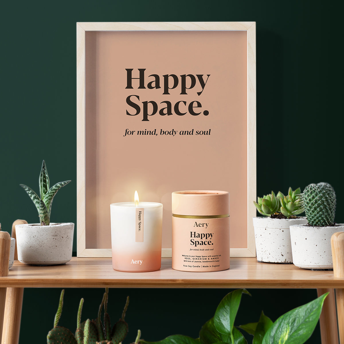 Aromatherapy 200g Soy Candle Happy Space