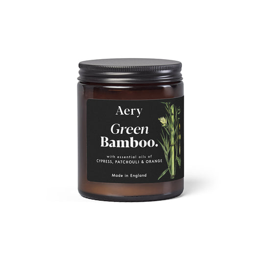 Botanical Green 140g Candle Jar Green Bamboo