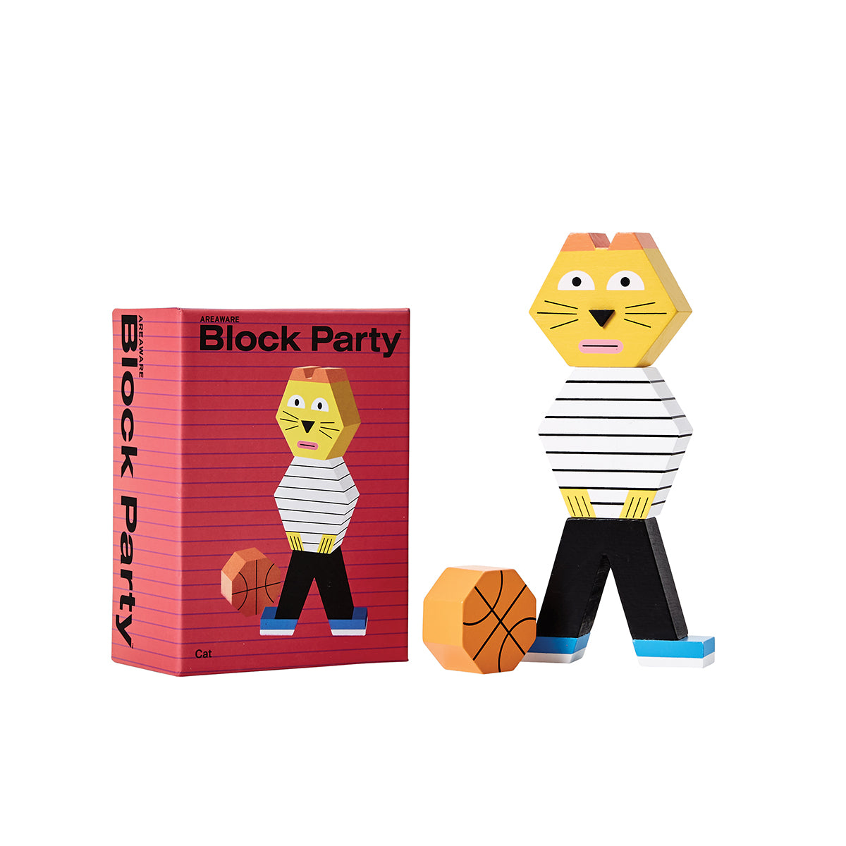 Areaware Block Party Cat Wooden Toy Wooden Toy