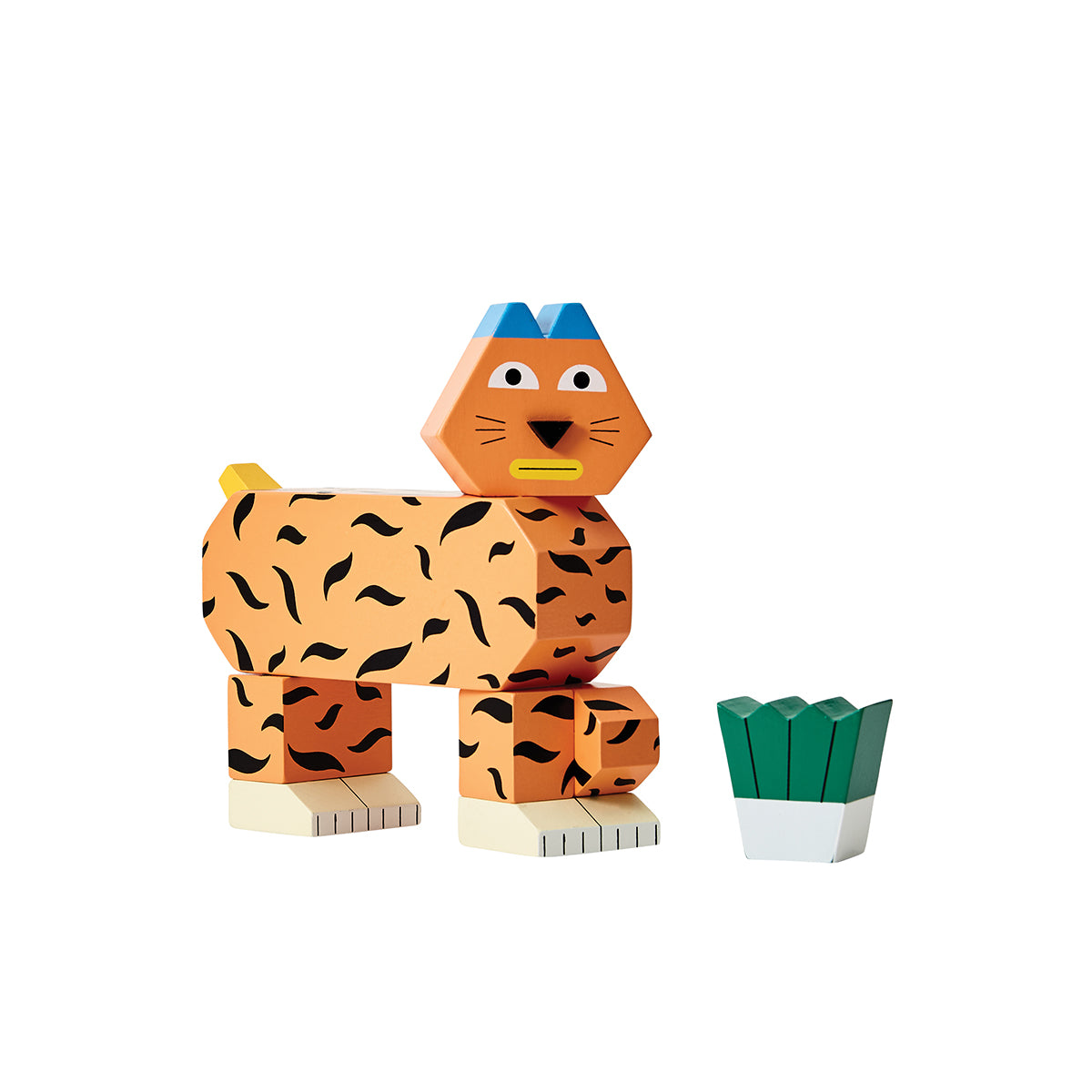 Areaware Block Party Tiger Wooden Toy Wooden Toy