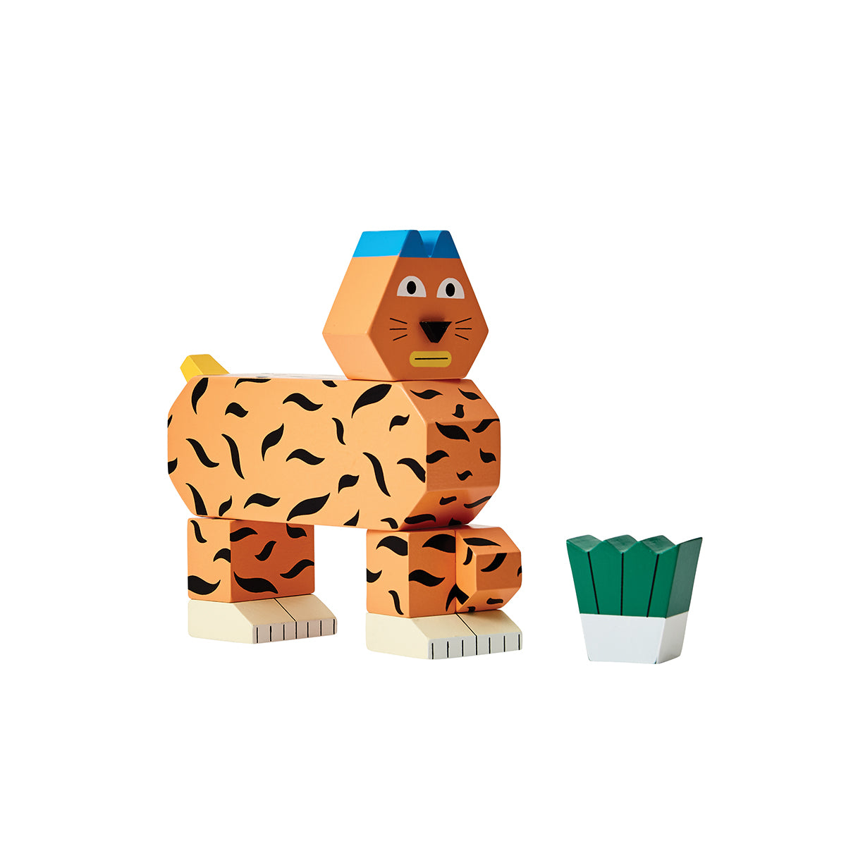 Areaware Block Party Tiger Wooden Toy Wooden Toy