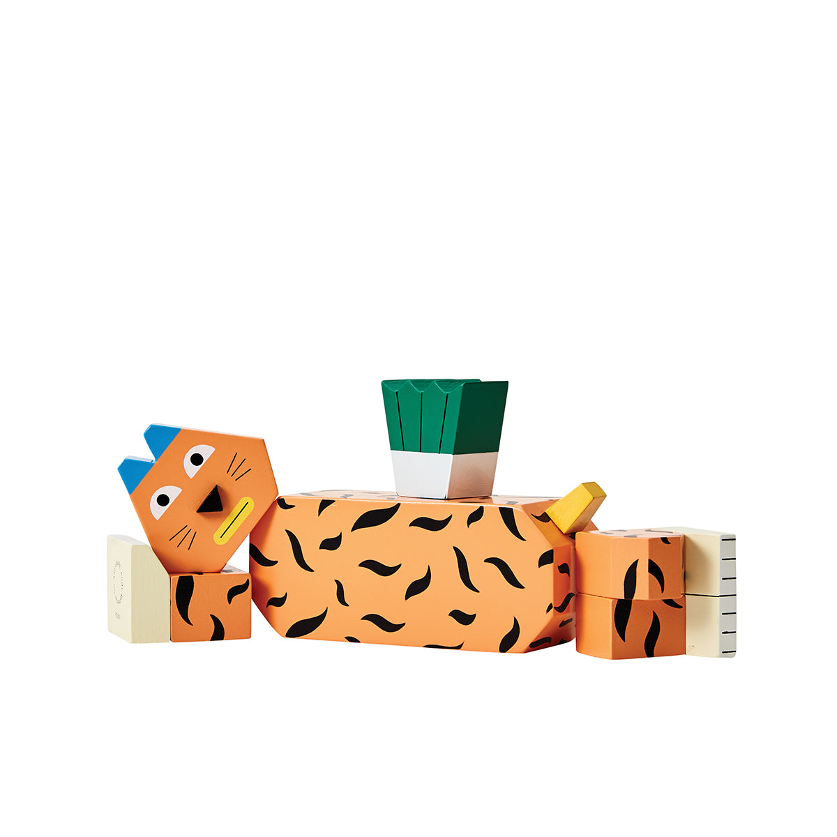 Areaware Block Party Tiger Wooden Toy Wooden Toy