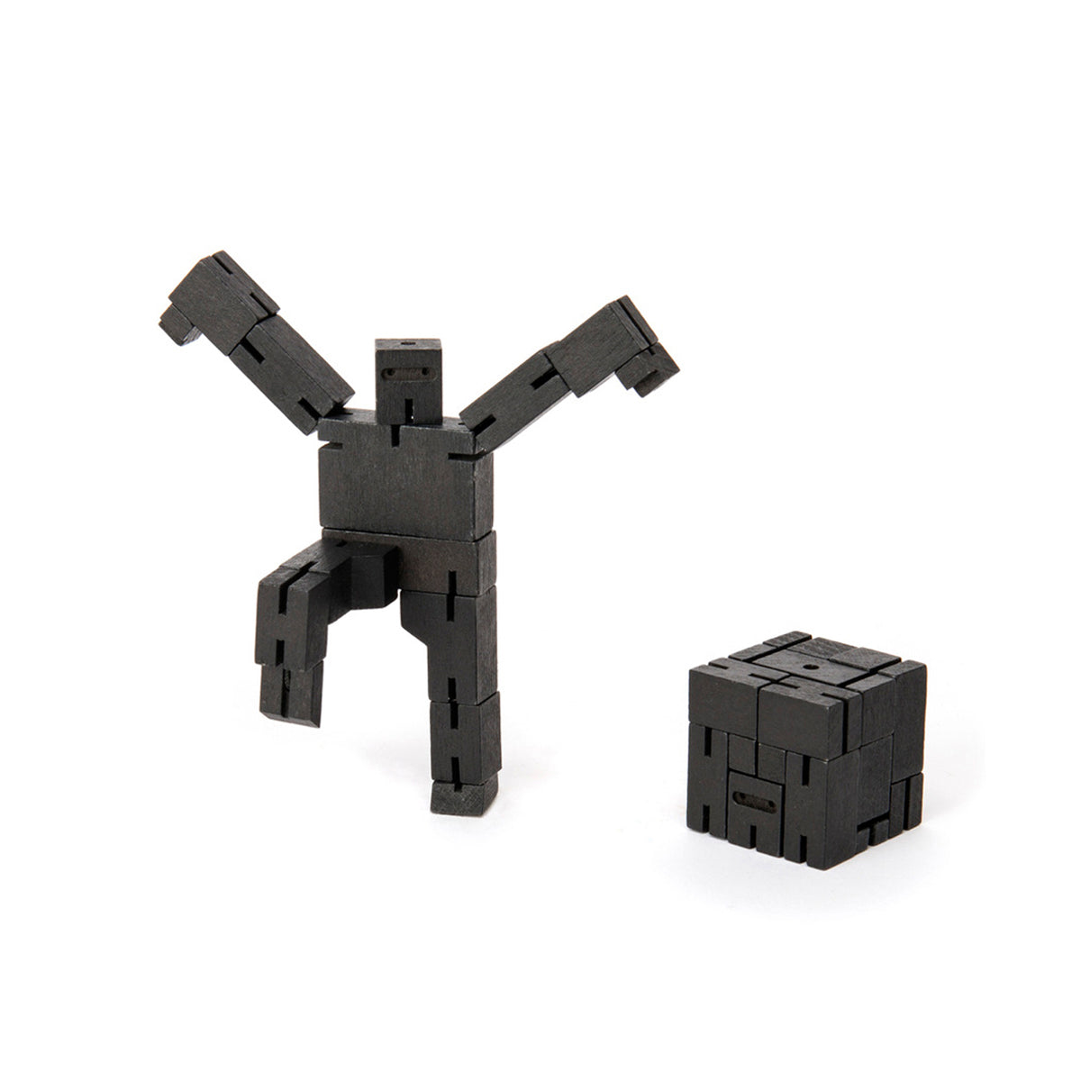 Areaware Cubebot Micro Ninja Black Robot Toy Robot Toy