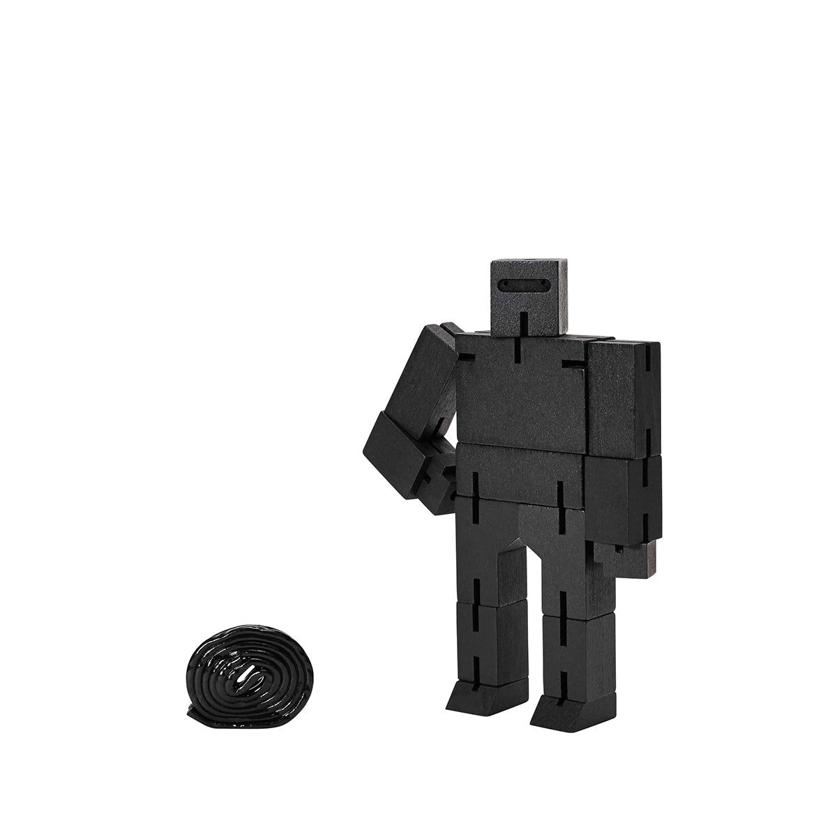 Areaware Cubebot Small Ninja Black Robot Toy Robot Toy