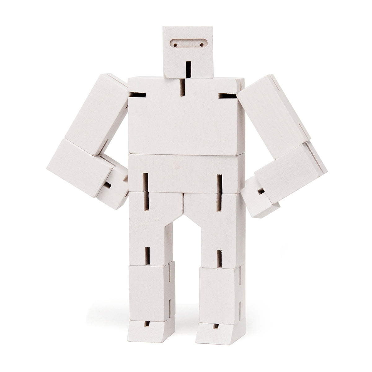 Areaware Cubebot Small Ninja White Robot Toy Robot Toy