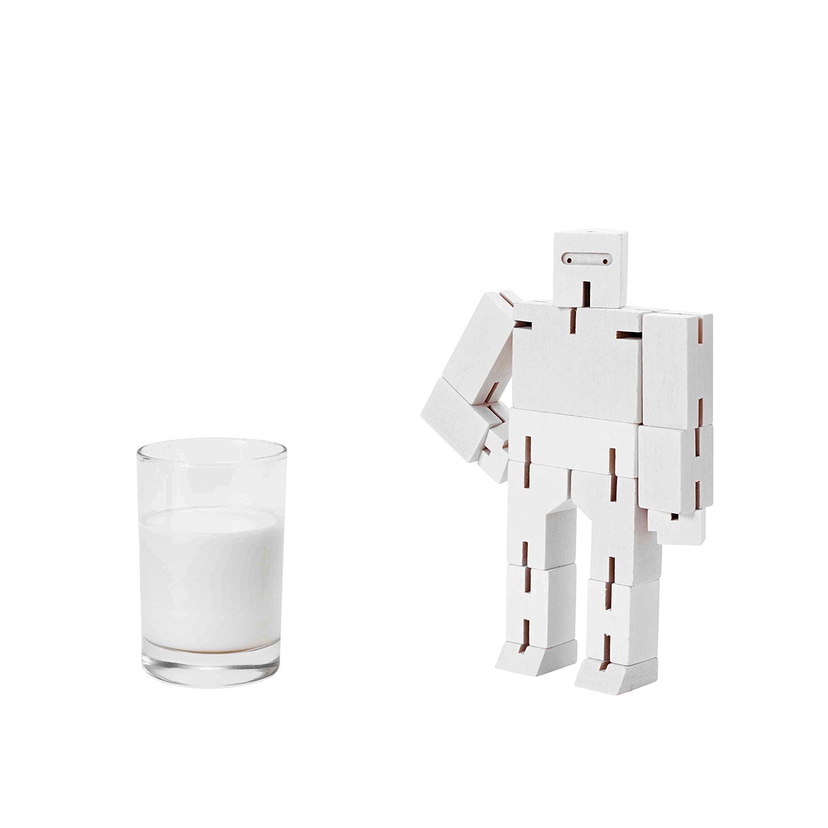 Areaware Cubebot Small Ninja White Robot Toy Robot Toy