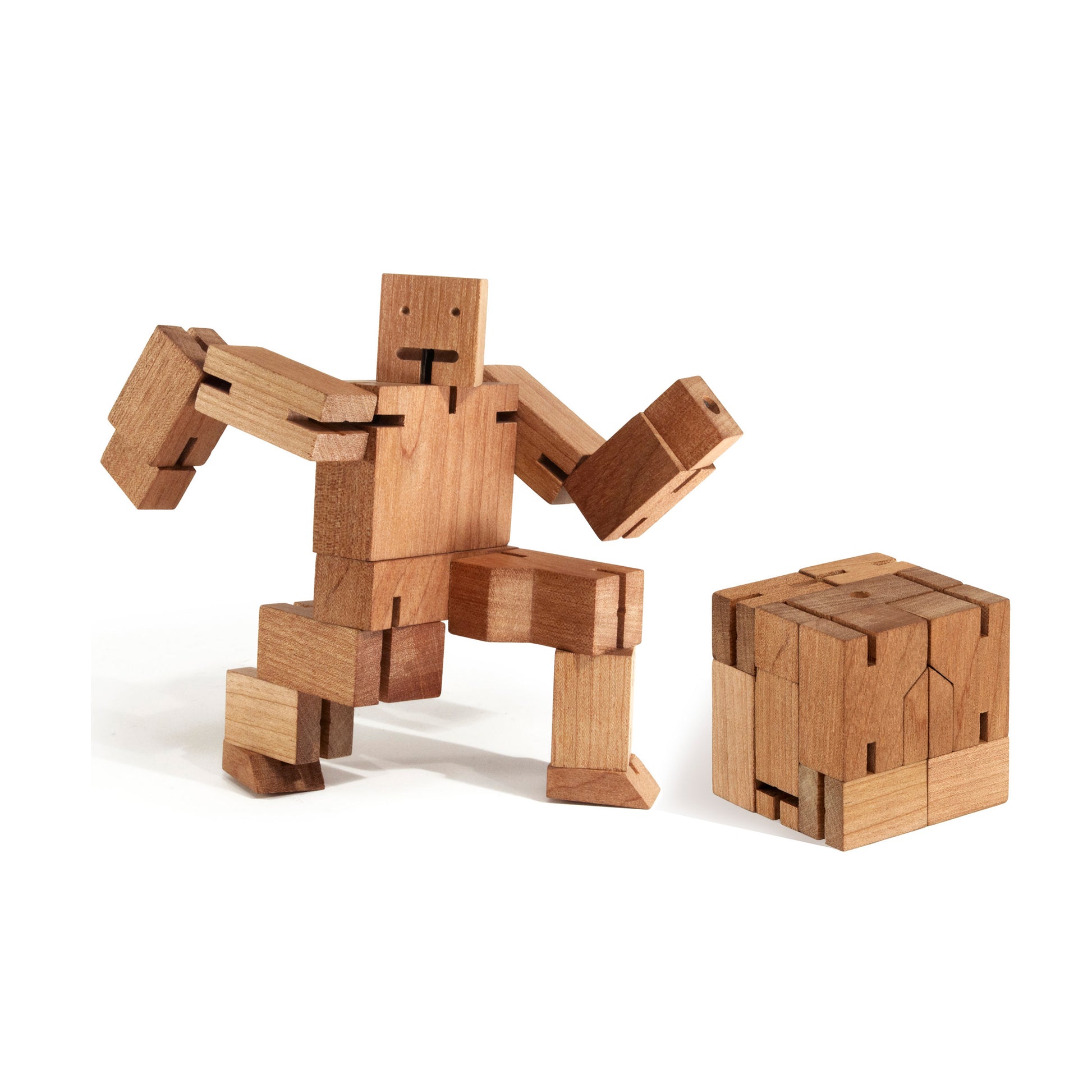 Areaware Cubebot Small Natural Robot Toy Robot Toy