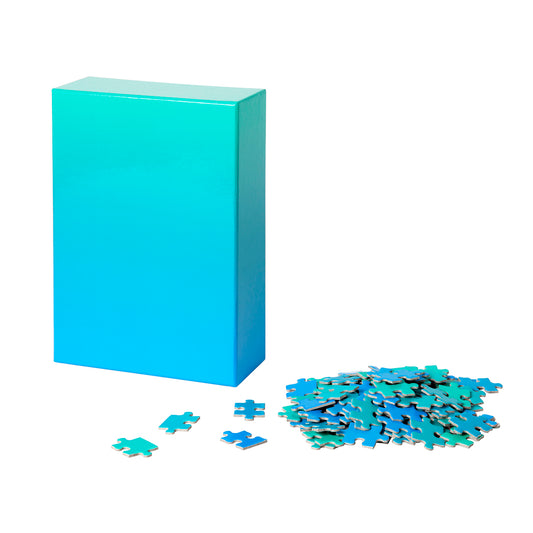 Gradient Puzzle Blue Green