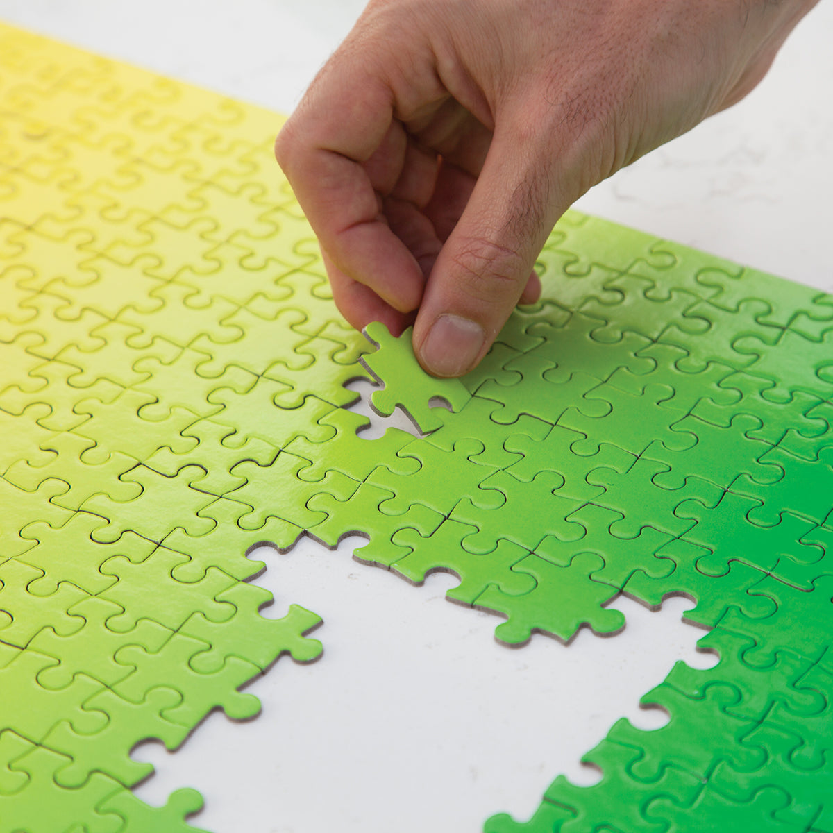 Gradient Puzzle Green Yellow