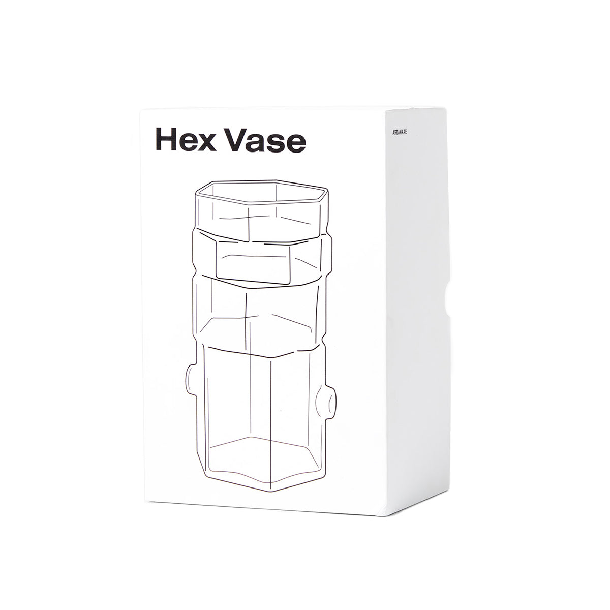 Areaware Hex Vase Clear