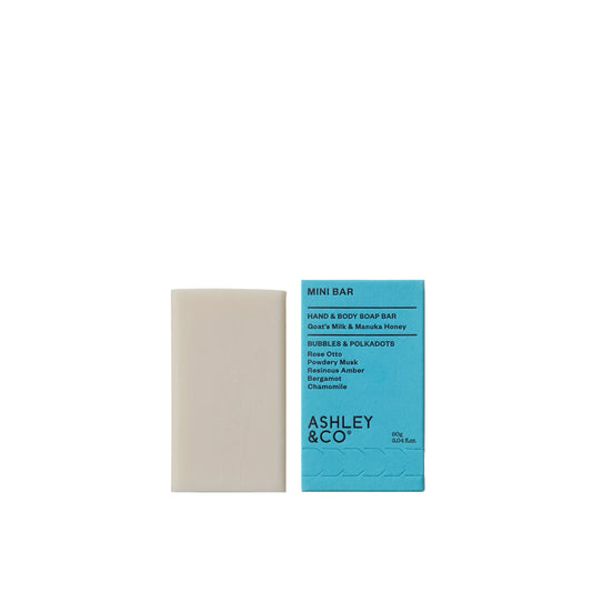 Ashley & Co Mini Bar 90g Bubbles & Polkadots Soap Soap