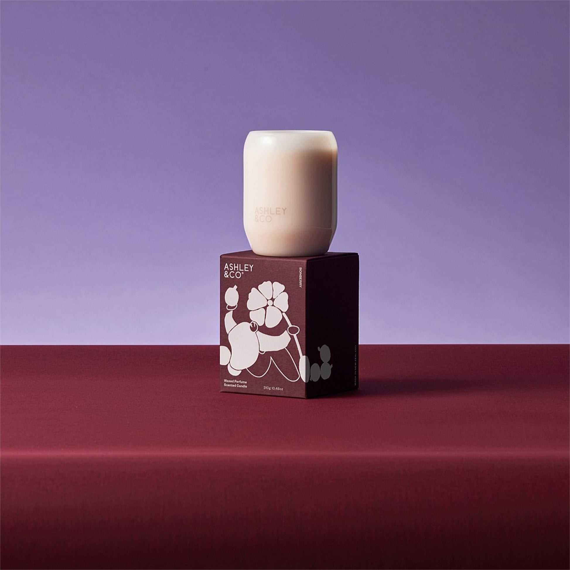 Ashley & Co Waxed Perfume 310g Limited Edition Bonberry Candle Candle