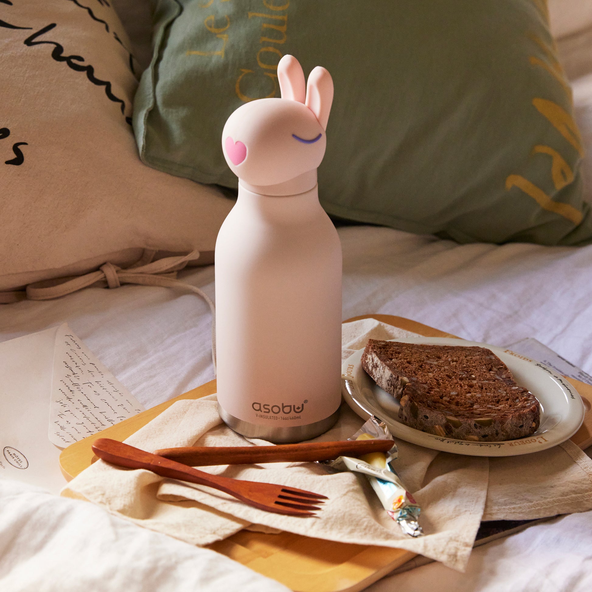 Asobu Bestie Bottle 460ml Bunny