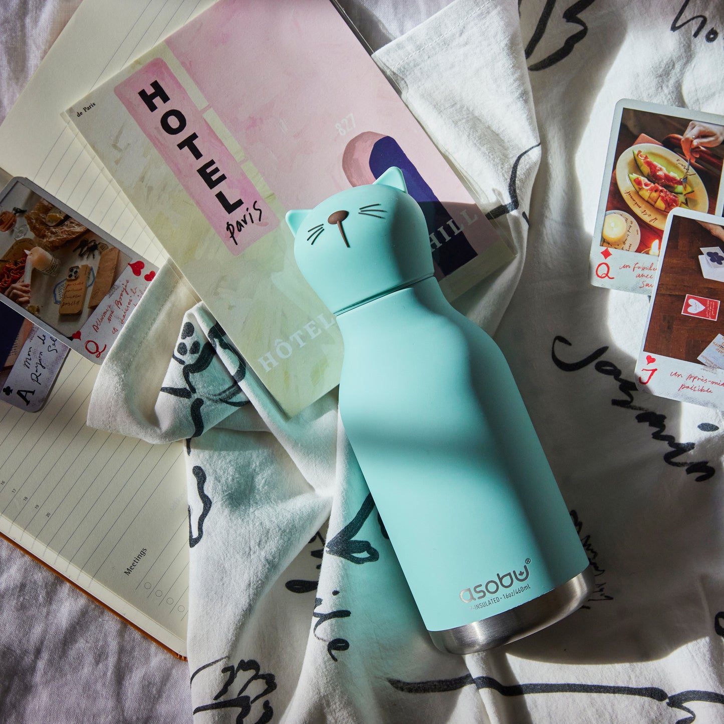 Asobu Bestie Bottle 460ml Cat