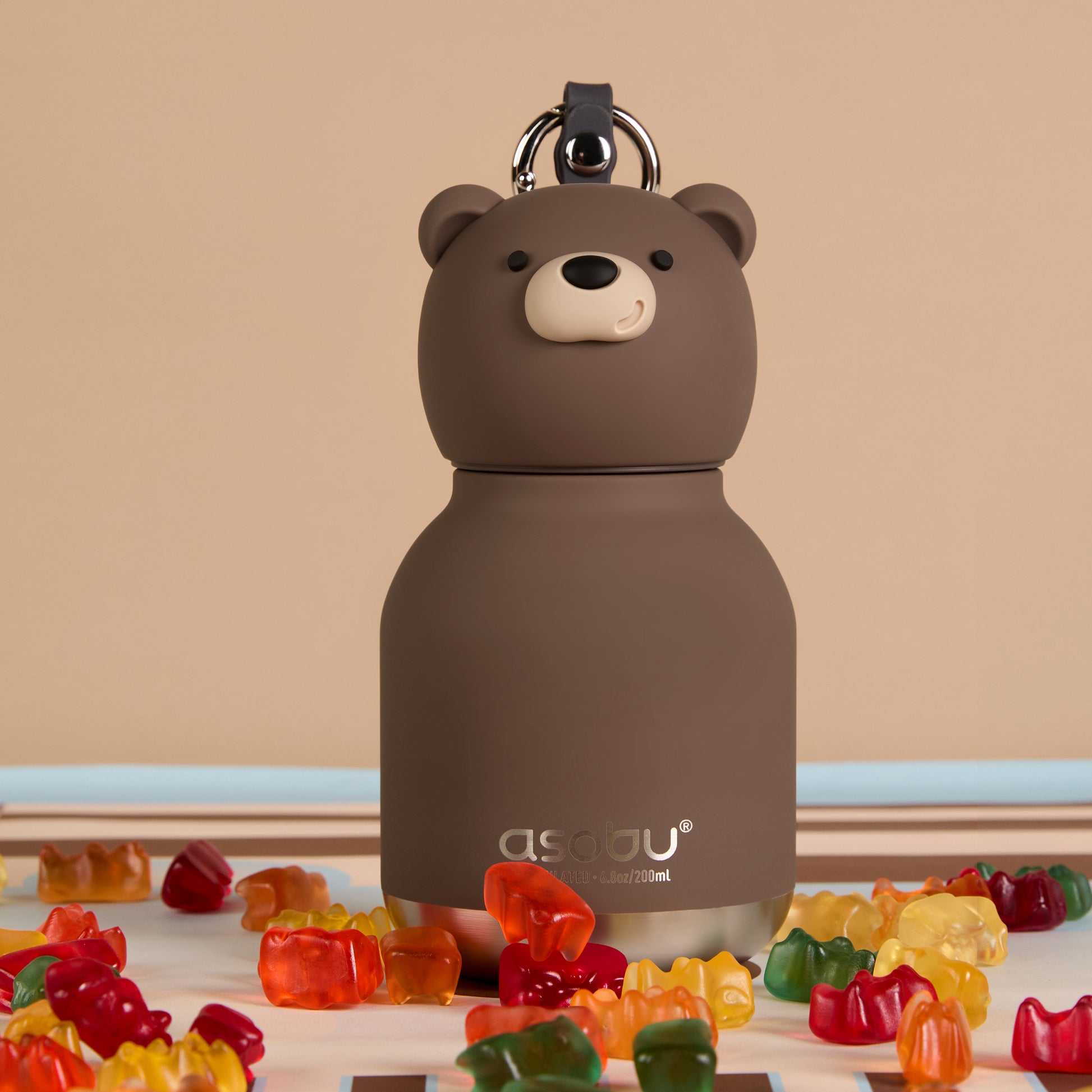 Asobu Bestie Bottle Mini 200ml Brown Bear