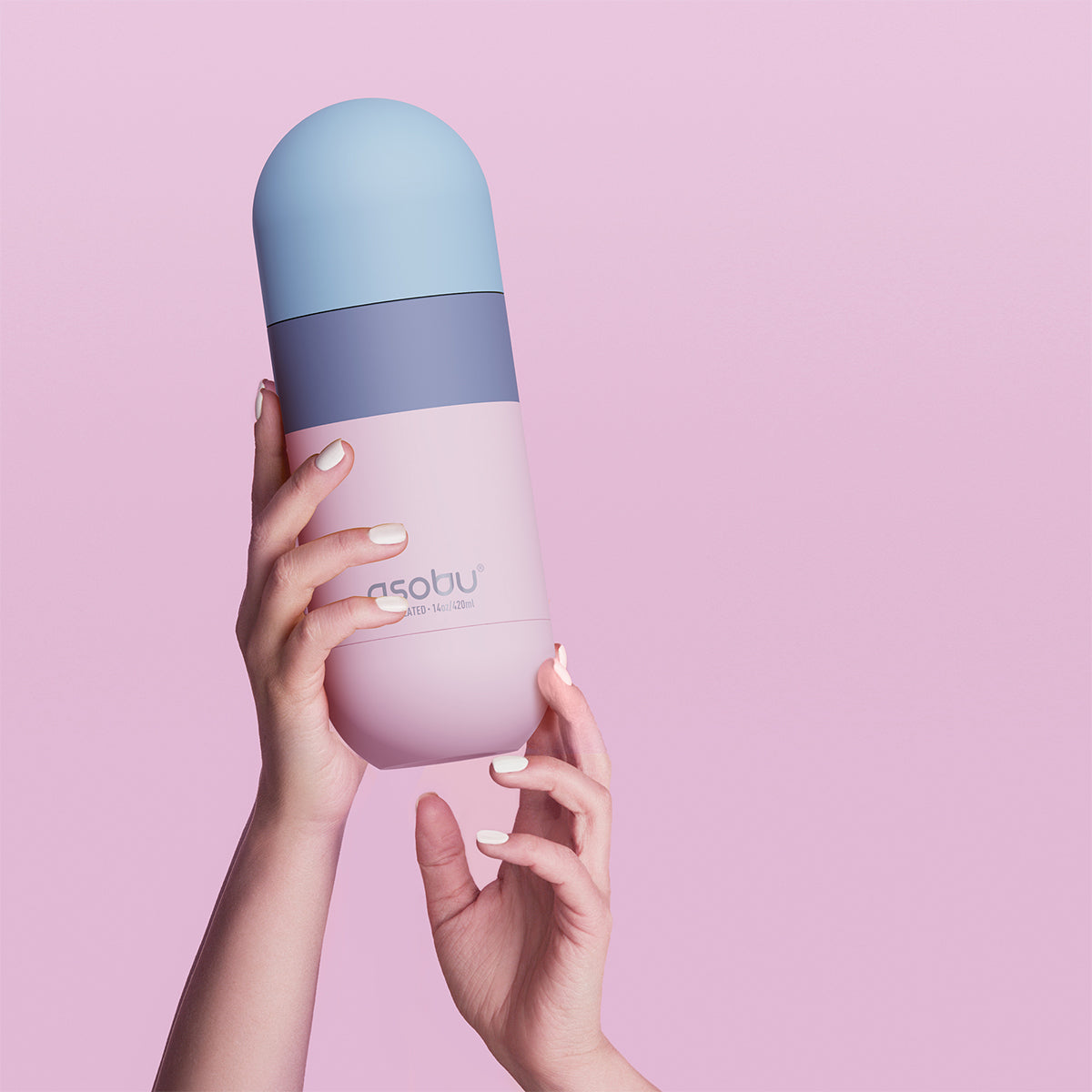 Asobu Orb Bottle 420ml Pastel Pink