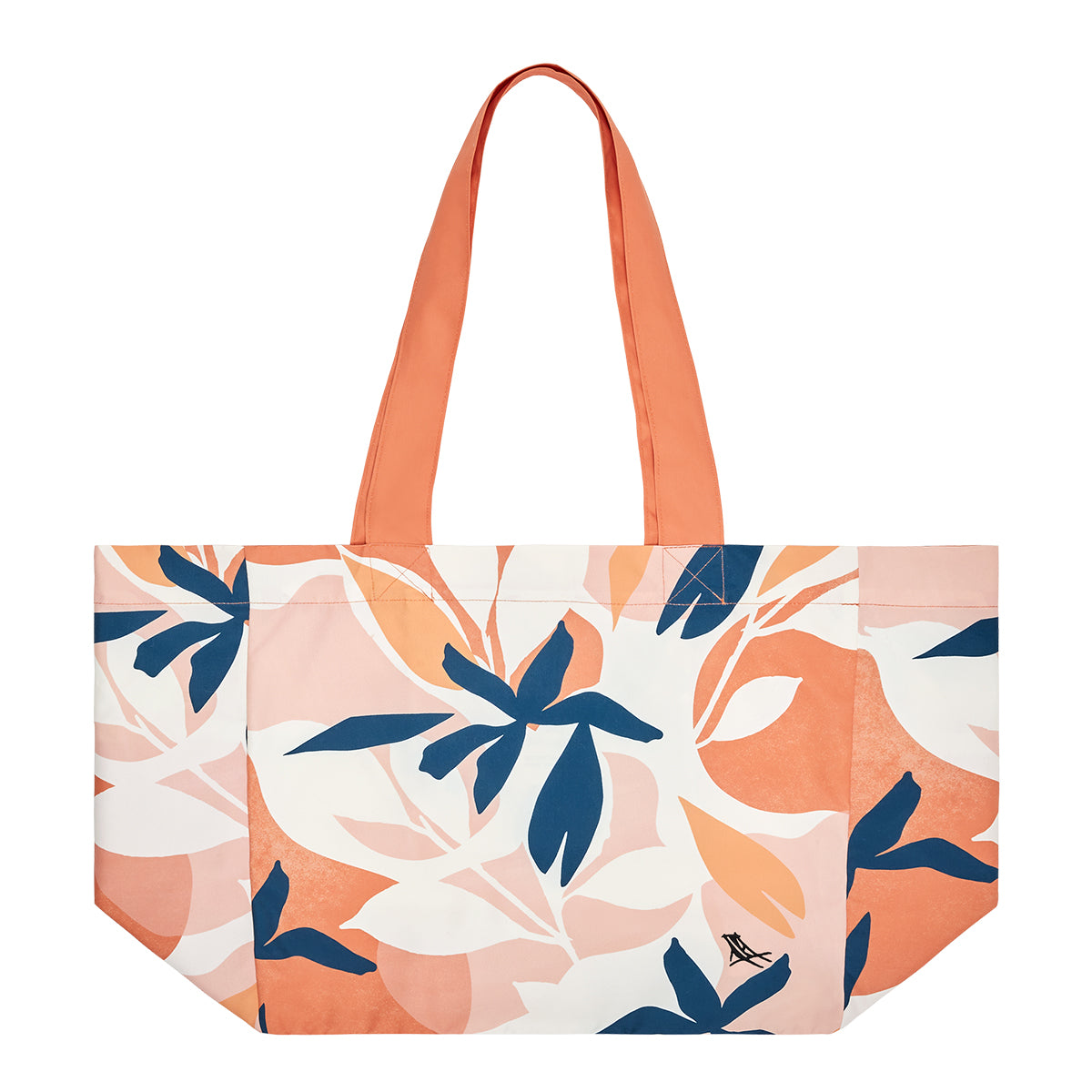 Beach Tote Bag M Terracotta Tropics