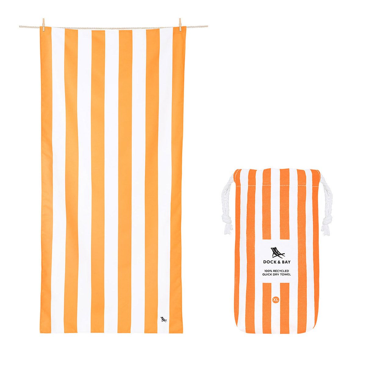 Beach Towel Cabana Collection XL Ipanema Orange