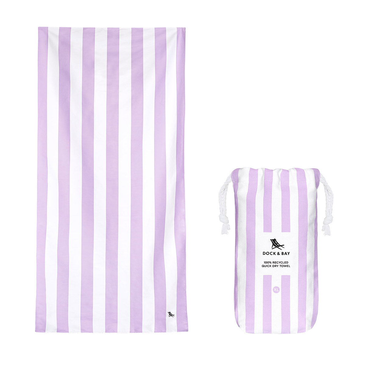 Beach Towel Cabana Light Collection XL Lombok Lilac